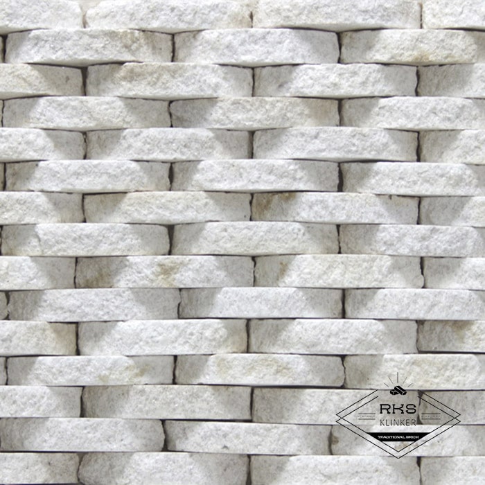 Фасадный камень Плетёнка — Гранит Imperial White в Белгороде